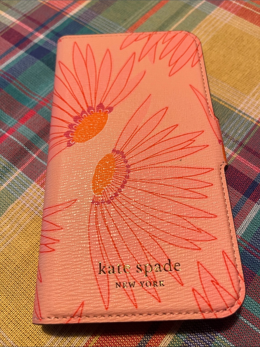 kate spade Pink & Orange Floral  Phone Wallet/ case